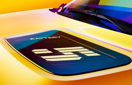 Die Ladestandsanzeige in Form einer leuchtenden 5 zeigten den SoC des Fahrzeugs.